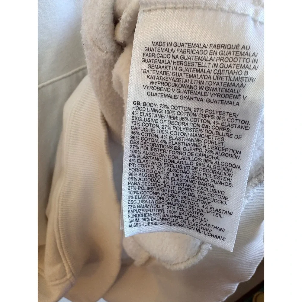 The North Face Mens XL White Never Stop Exploring Mountain Graphic Hoodie Fleece